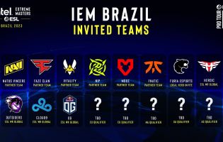 As equipes convidadas do IEM Brasil foram anunciadas
